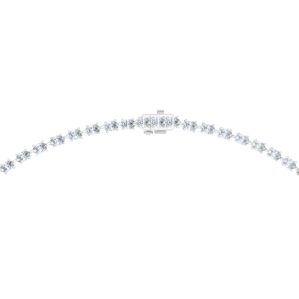 Oval Brilliance Lariat Necklace