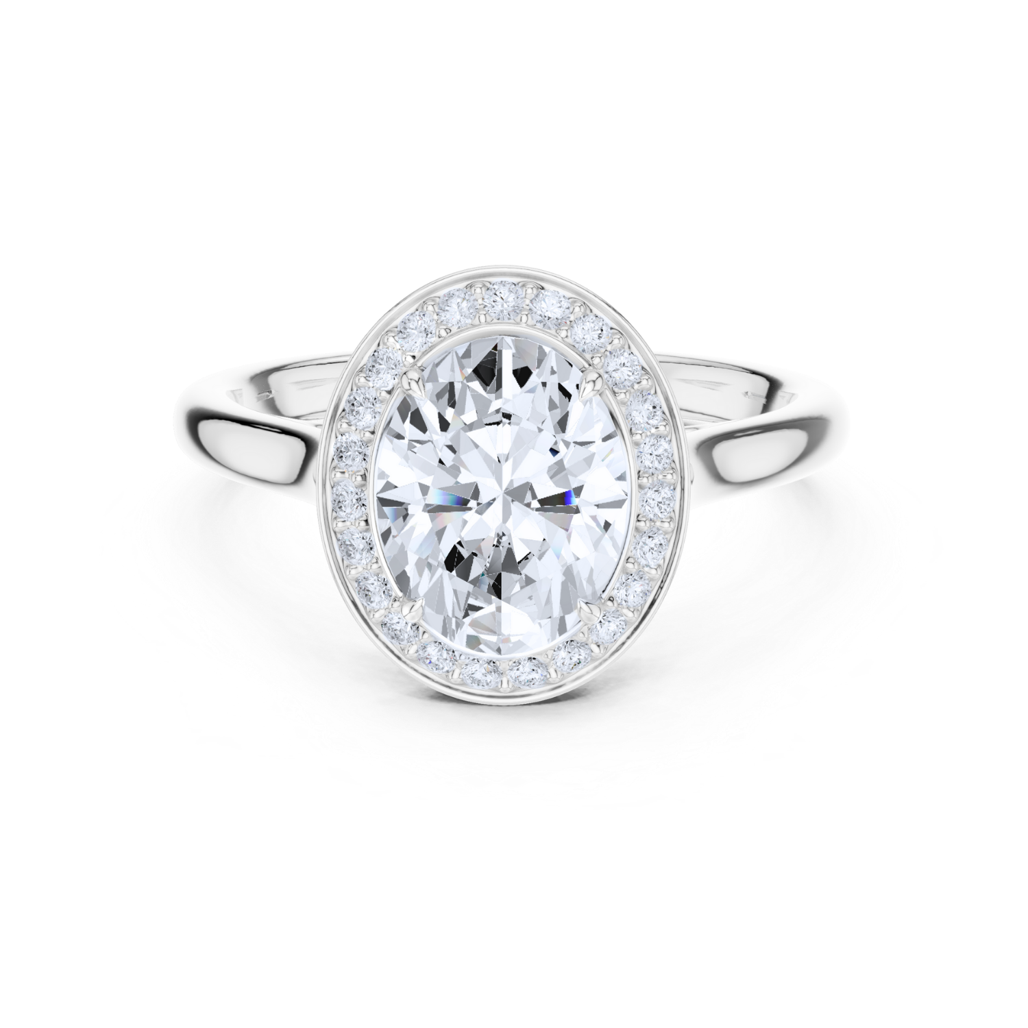 Oval Halo Ring