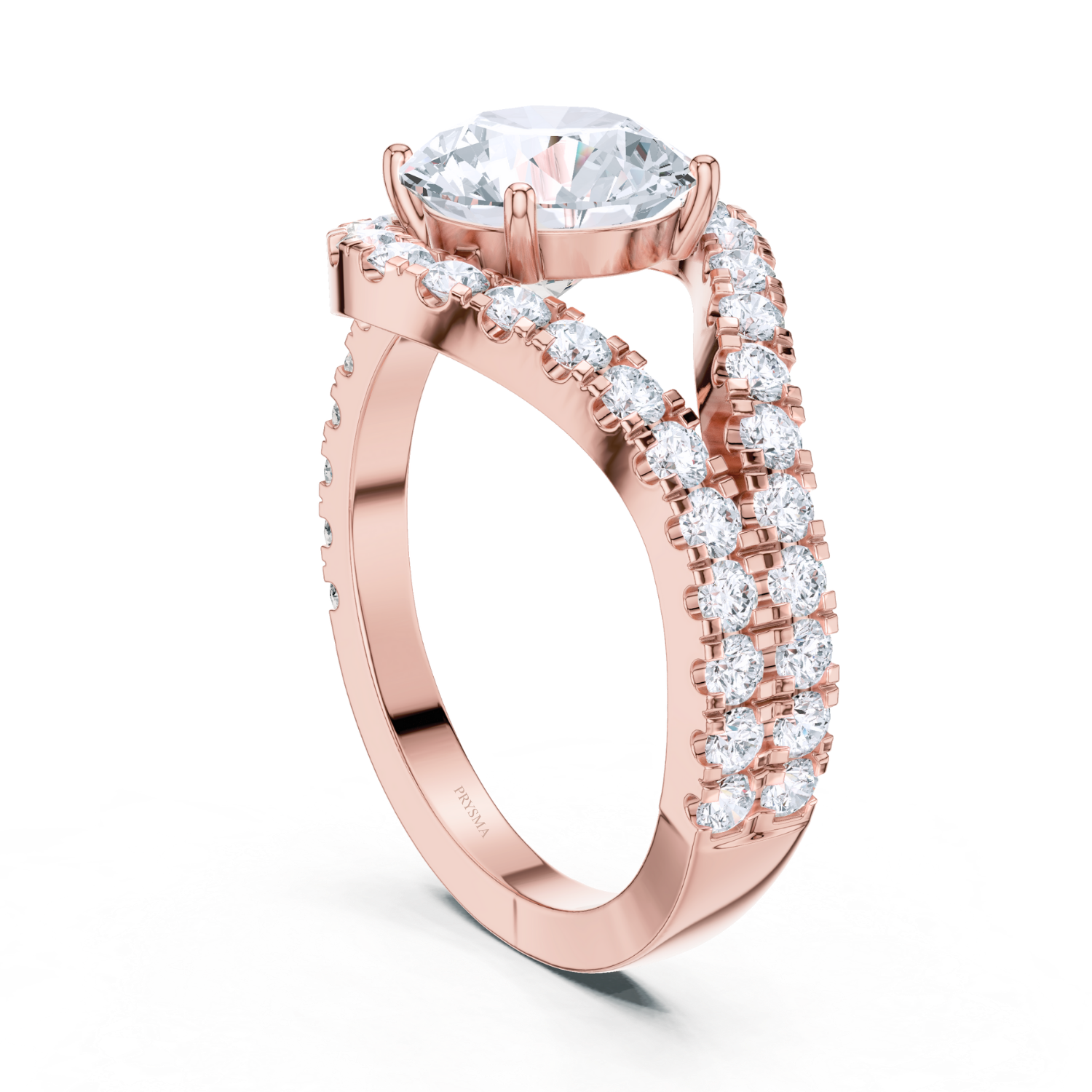 Eternal Sparkle Split Shank Ring