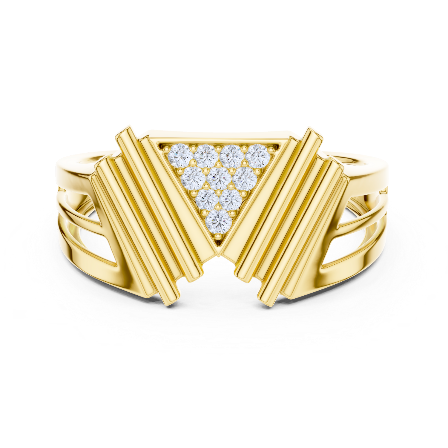 Regal Geometric Diamond Ring