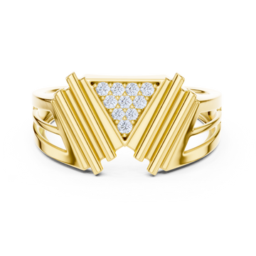 Regal Geometric Diamond Ring