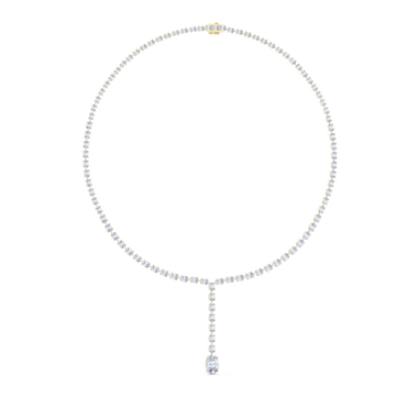 Oval Brilliance Lariat Necklace