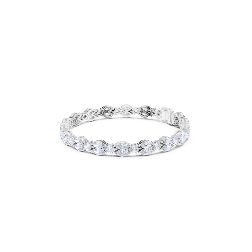 Aurielle Marquise Diamond Cluster Bracelet