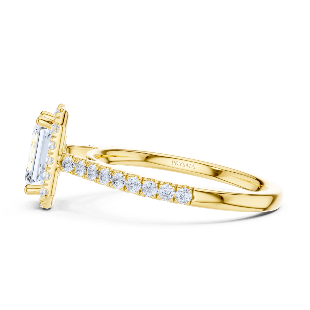 Emerald Halo Elegance Ring