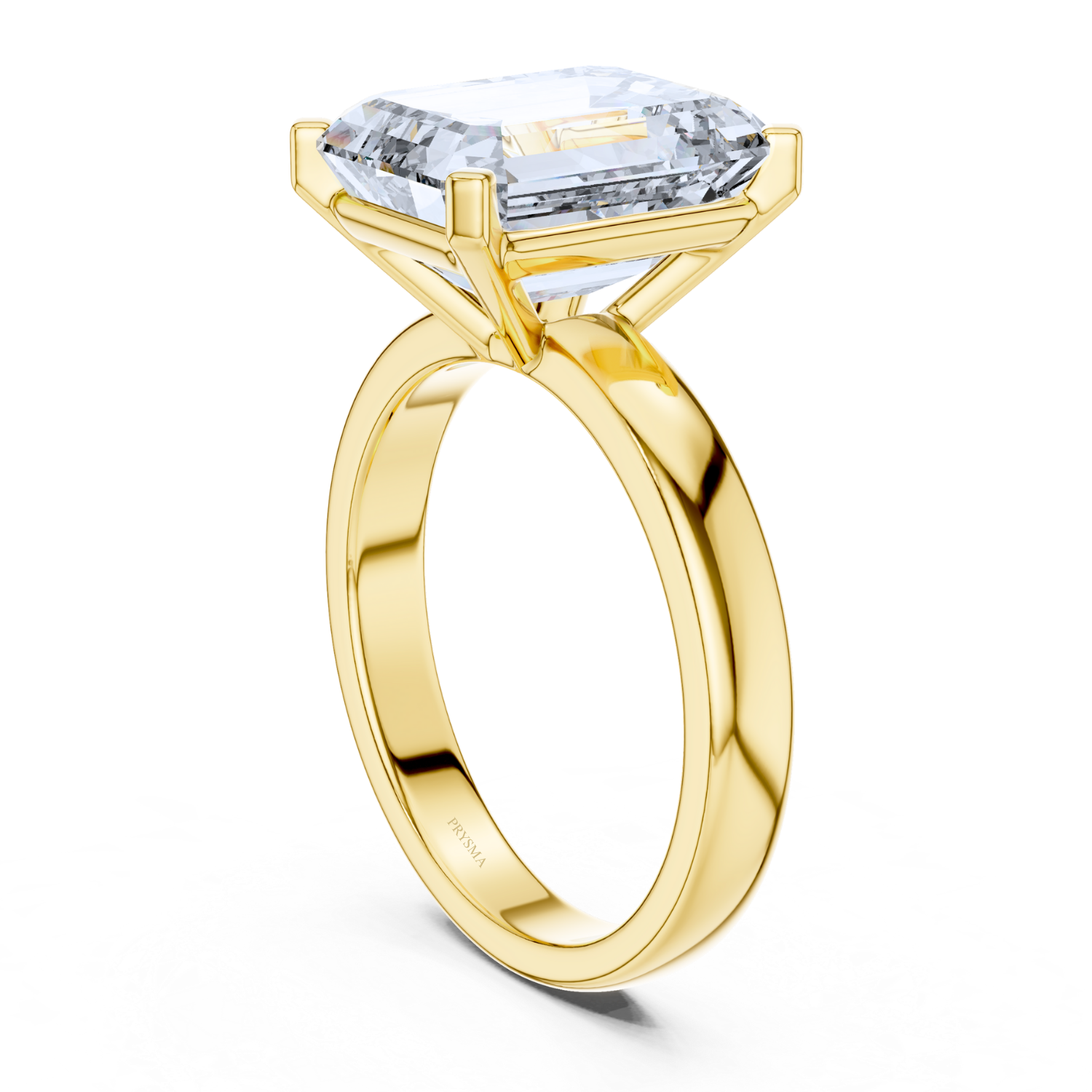 Emerald-Cut Solitaire Diamond Ring