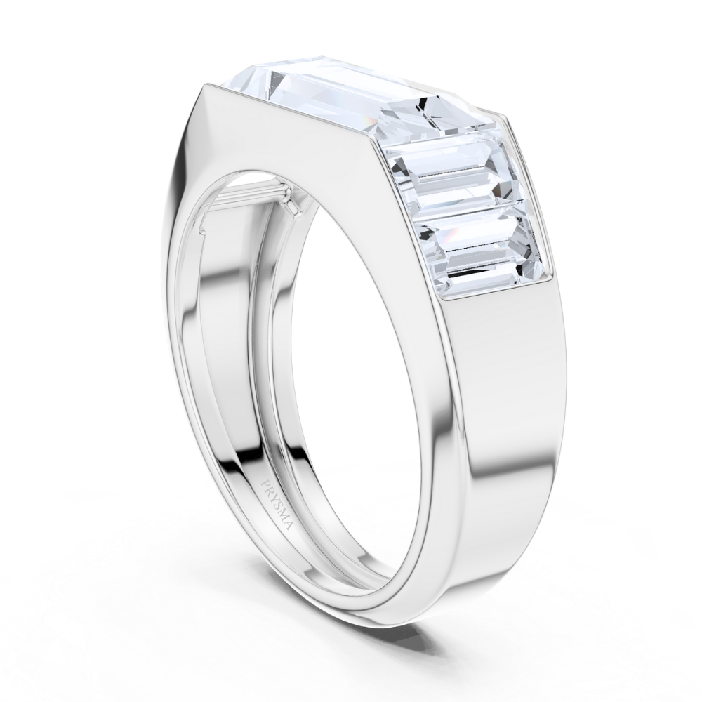 Imperial Emerald Channel Ring