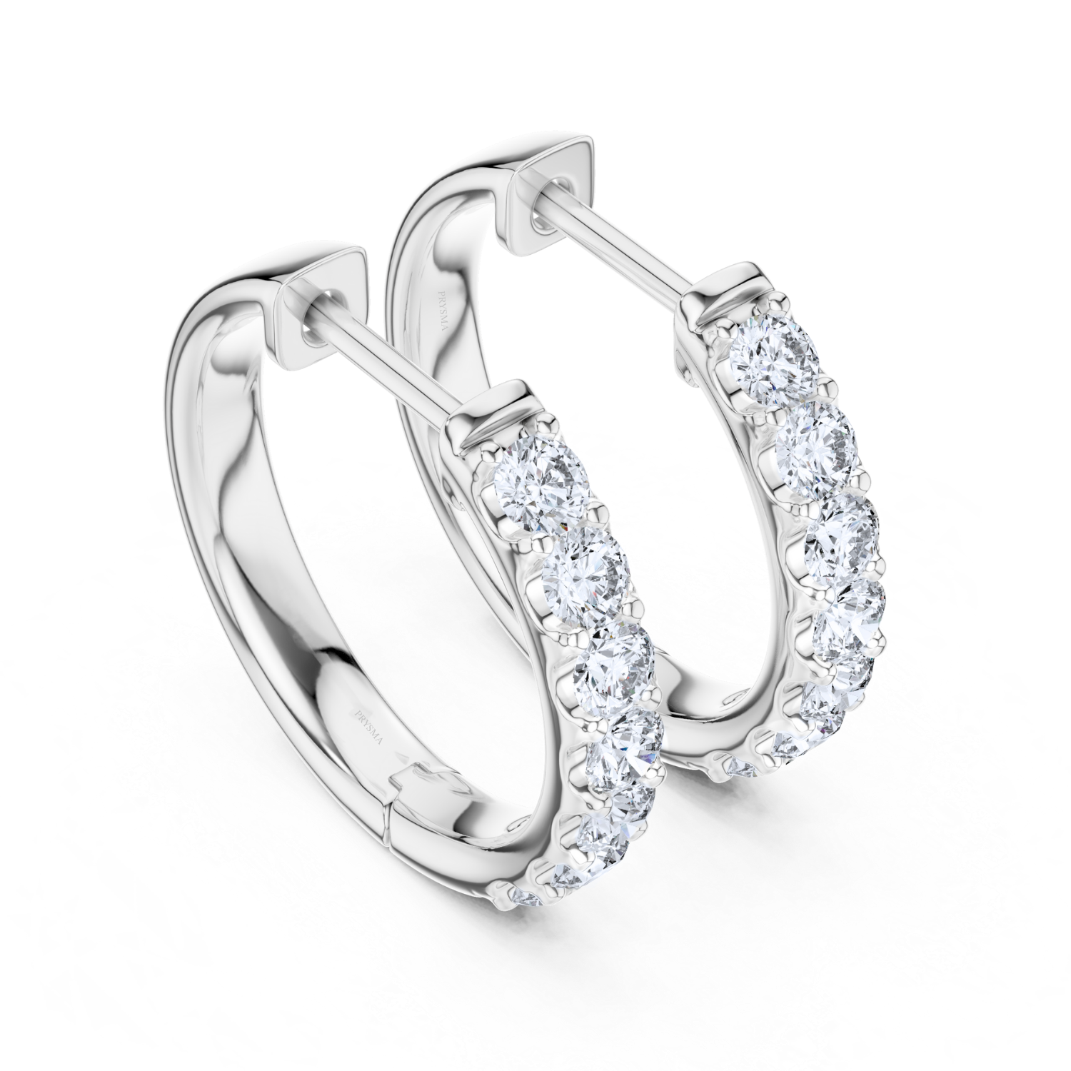 Celeste Diamond Huggie Hoops