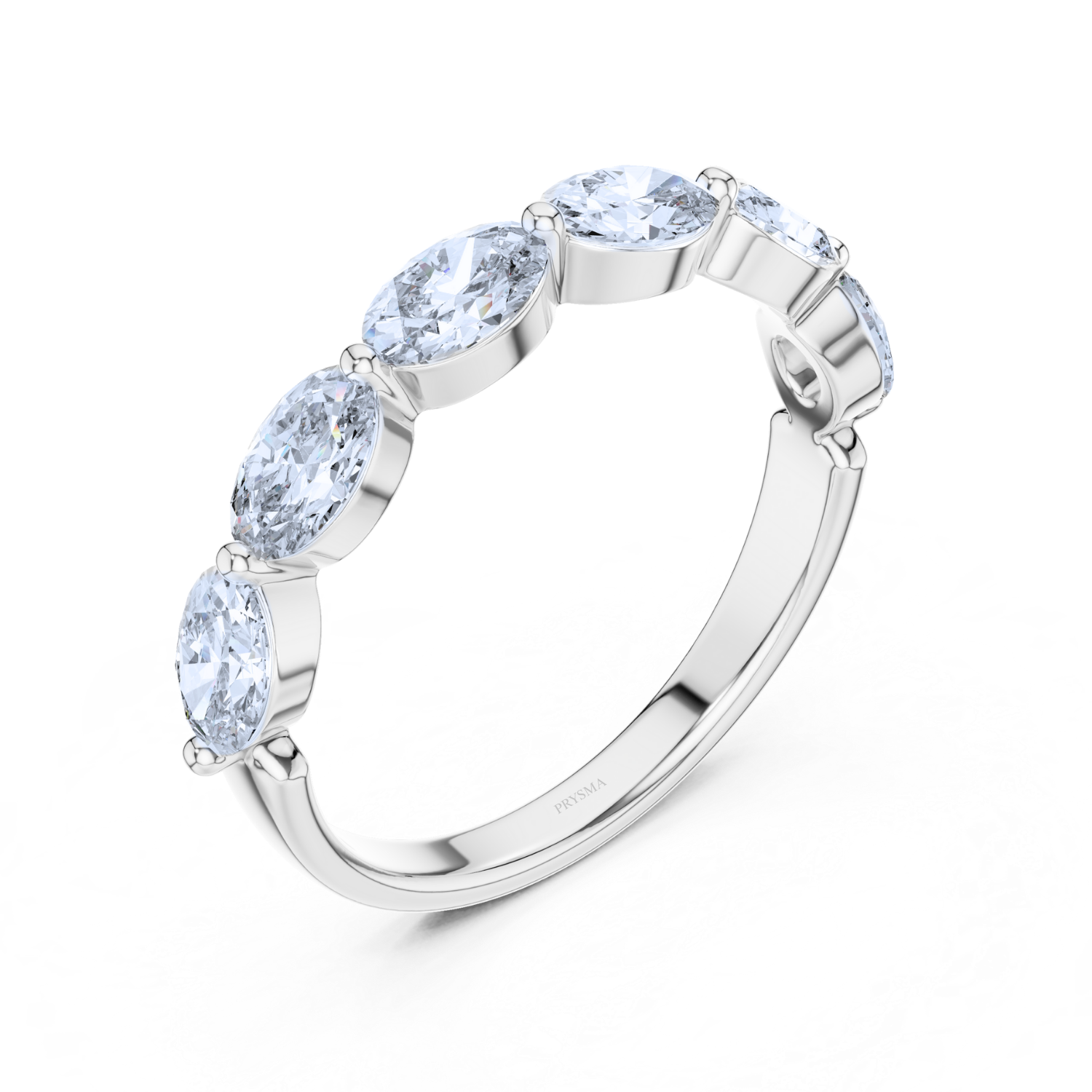 Oval Elegance Diamond Eternity Band