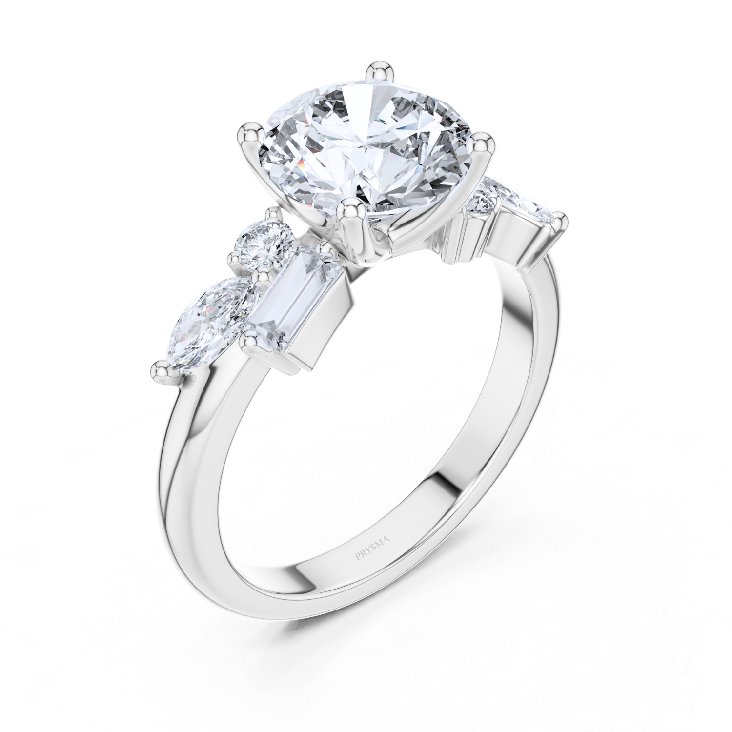 Luxe Radiance Multi-Cut Diamond Ring