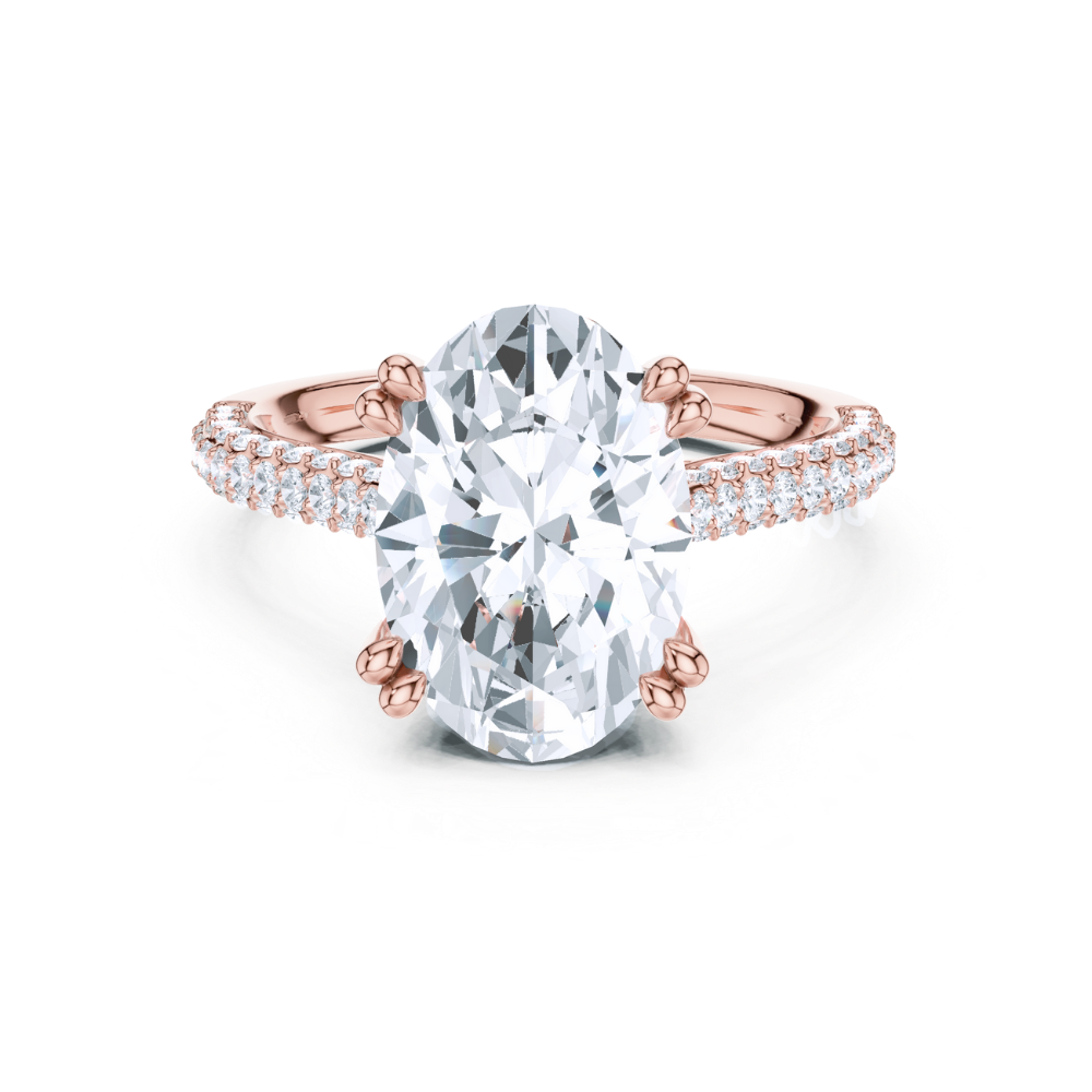 Oval Splendour Pavé Ring