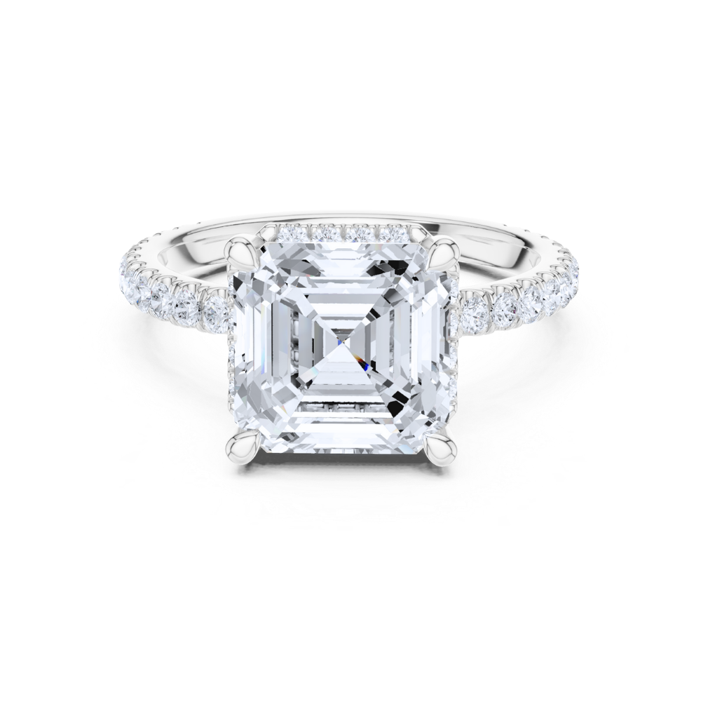 Majestic Radiance Asscher-Cut Ring