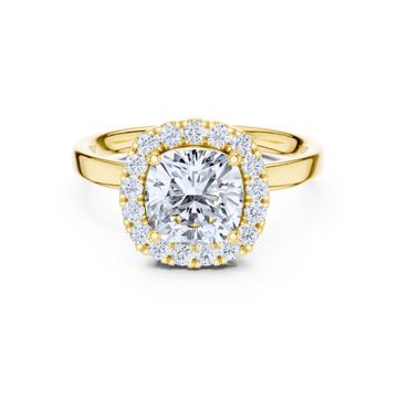 Cushion Cut Halo Diamond Ring
