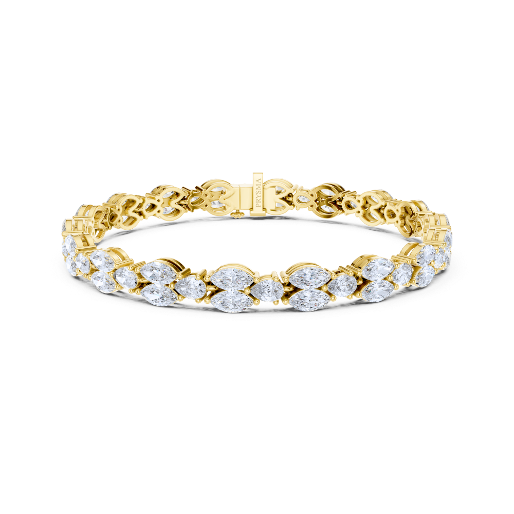 Aurielle Marquise Diamond Cluster Bracelet