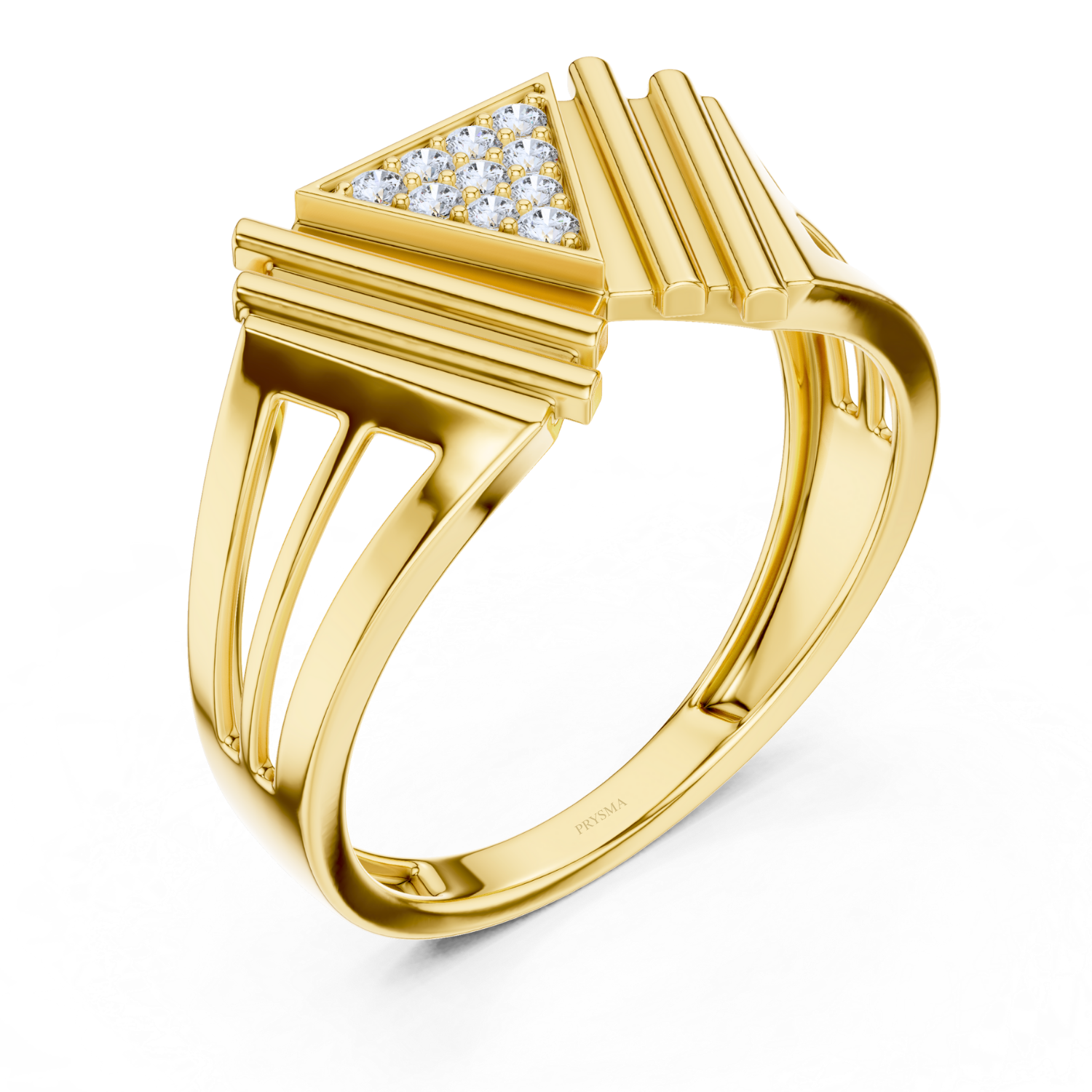 Regal Geometric Diamond Ring