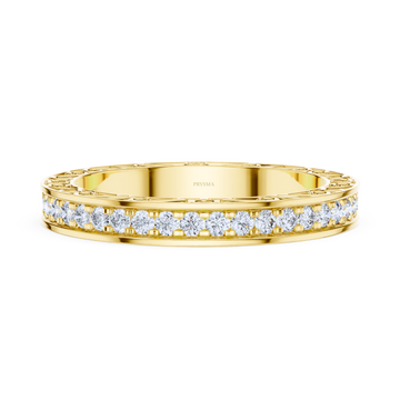 Vintage-Inspired Filigree Diamond Eternity Band