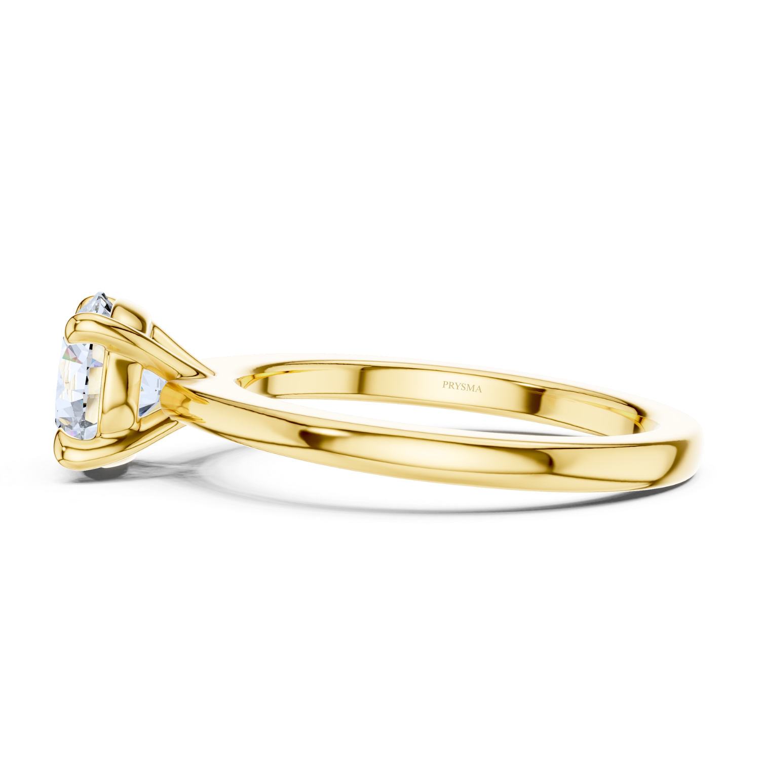 Round Center Stone 4 Prong Classic Solitaire