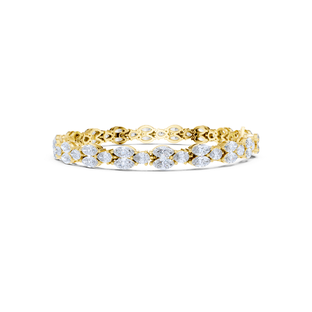 Aurielle Marquise Diamond Cluster Bracelet