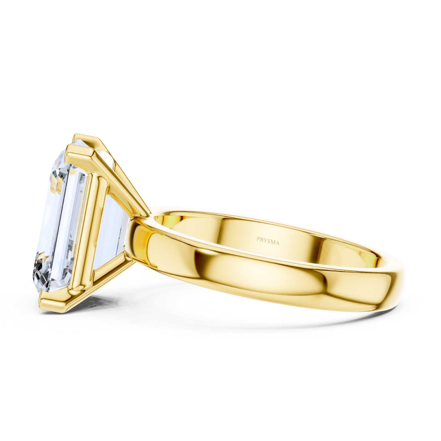 Emerald-Cut Solitaire Diamond Ring