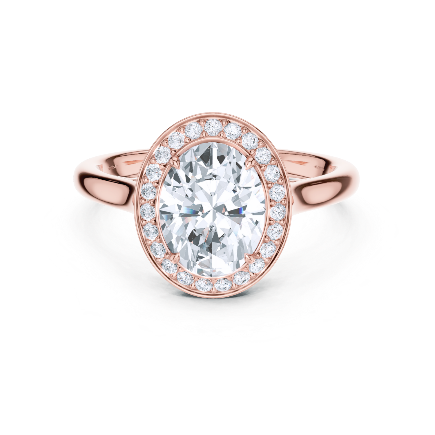Oval Halo Ring