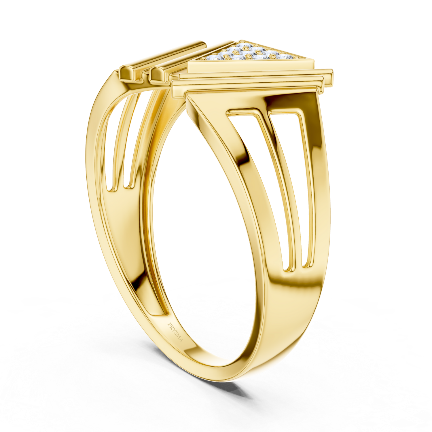 Regal Geometric Diamond Ring