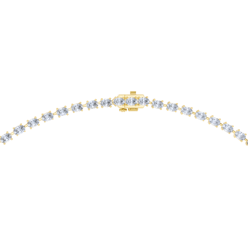 Oval Brilliance Lariat Necklace