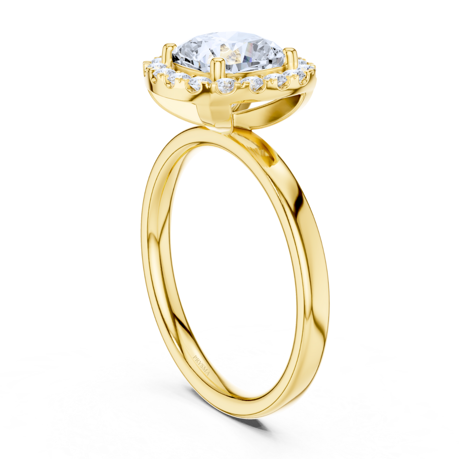 Cushion Cut Halo Diamond Ring