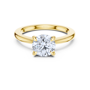 Round Center Stone 4 Prong Classic Solitaire