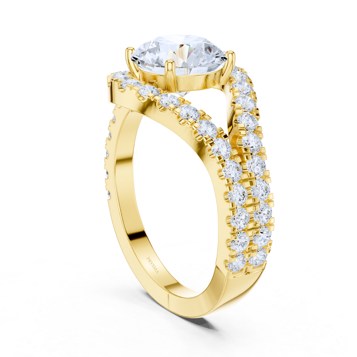 Eternal Sparkle Split Shank Ring