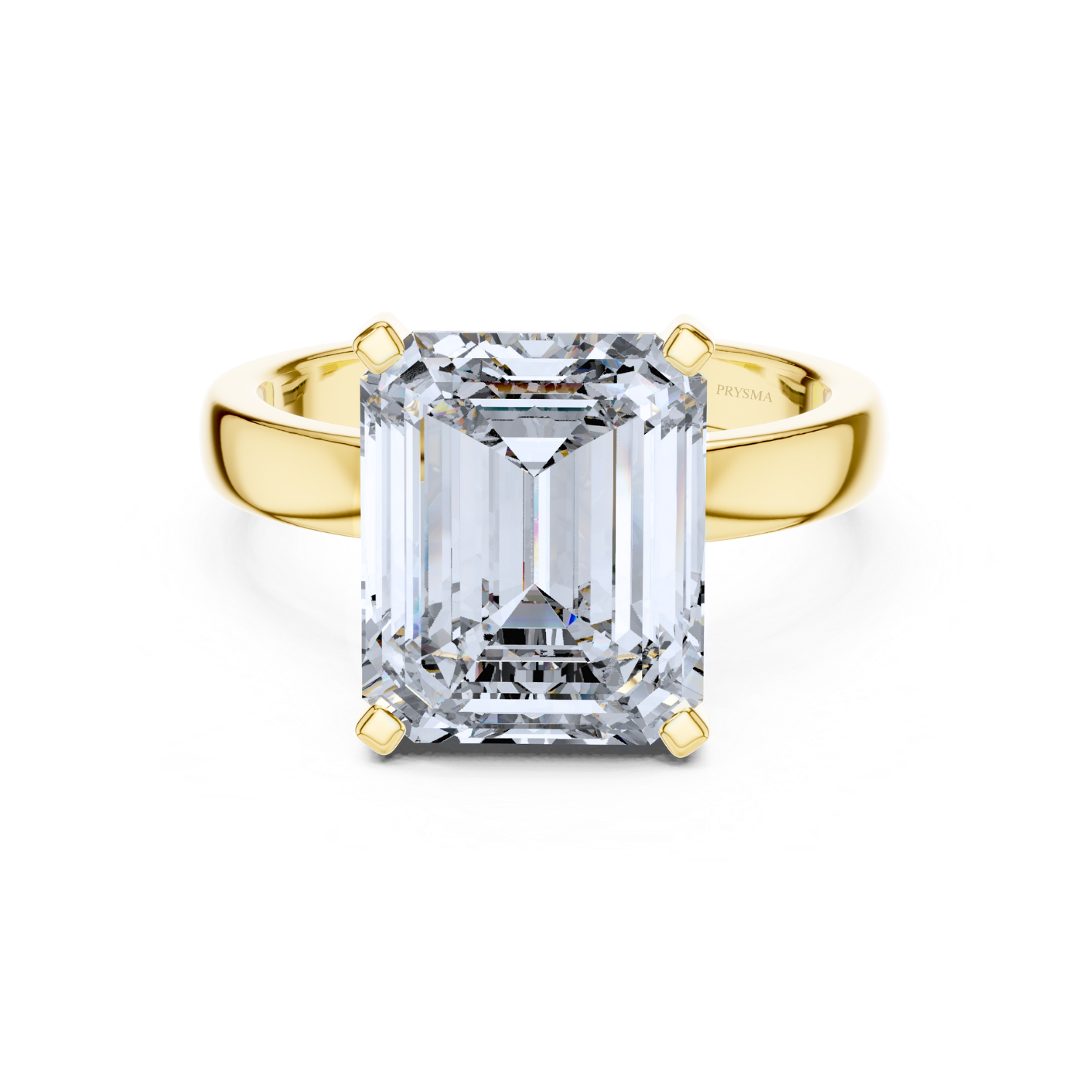 Emerald-Cut Solitaire Diamond Ring