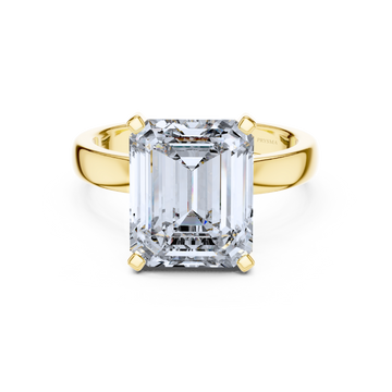 Emerald-Cut Solitaire Diamond Ring
