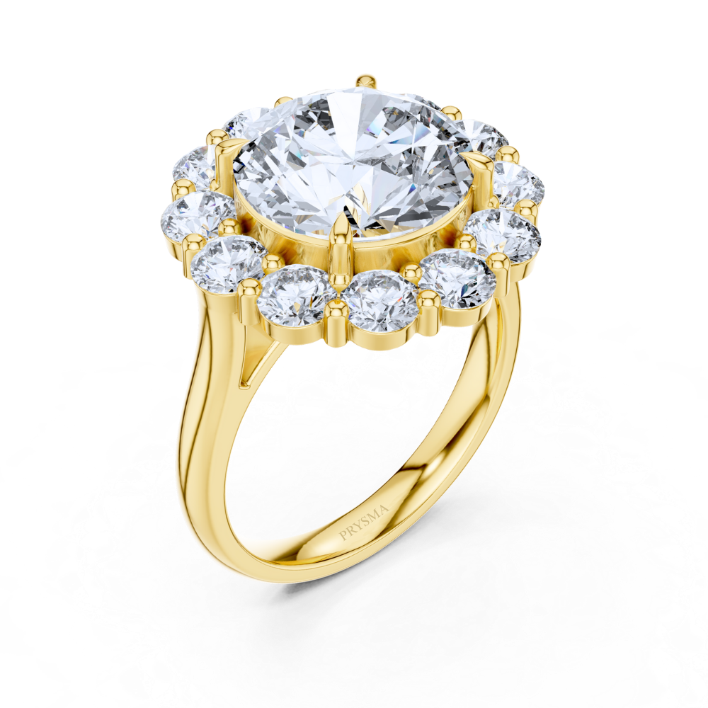 Solstice Round Cluster Ring