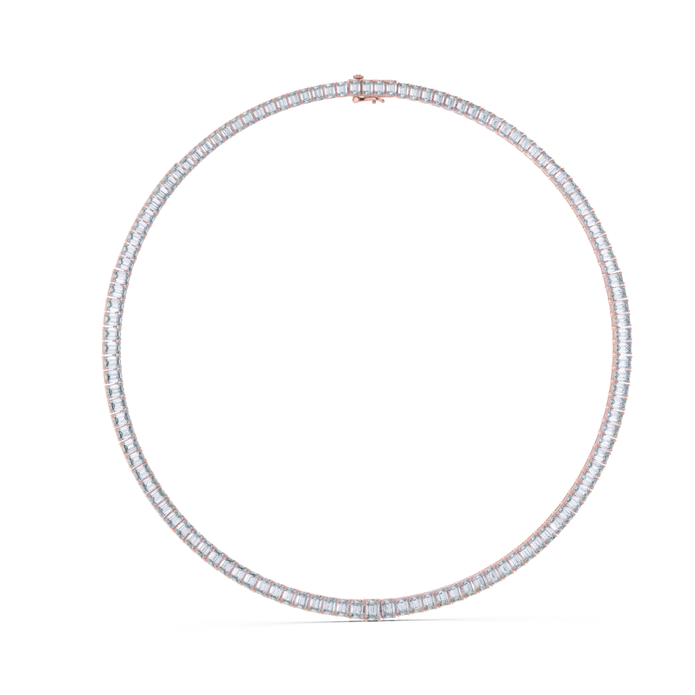 Emerald Precision Tennis Necklace