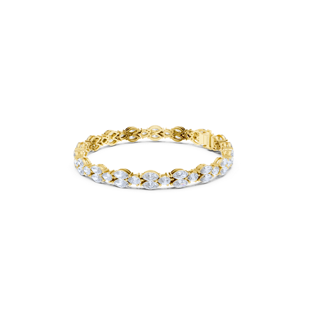Aurielle Marquise Diamond Cluster Bracelet