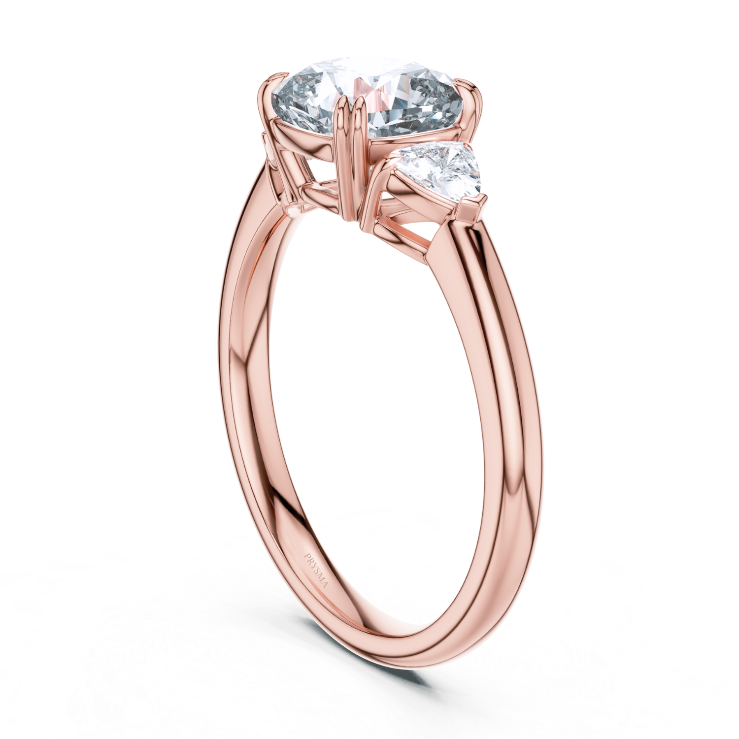 Round Center Stone 8 Prong Cushion Diamond