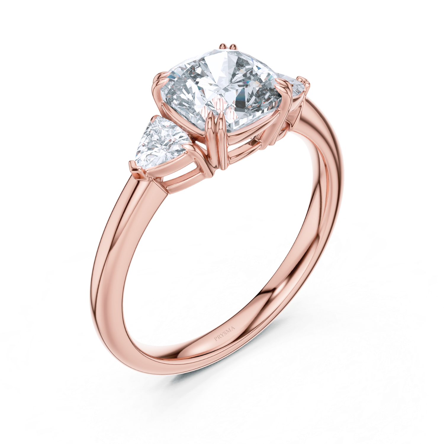 Round Center Stone 8 Prong Cushion Diamond