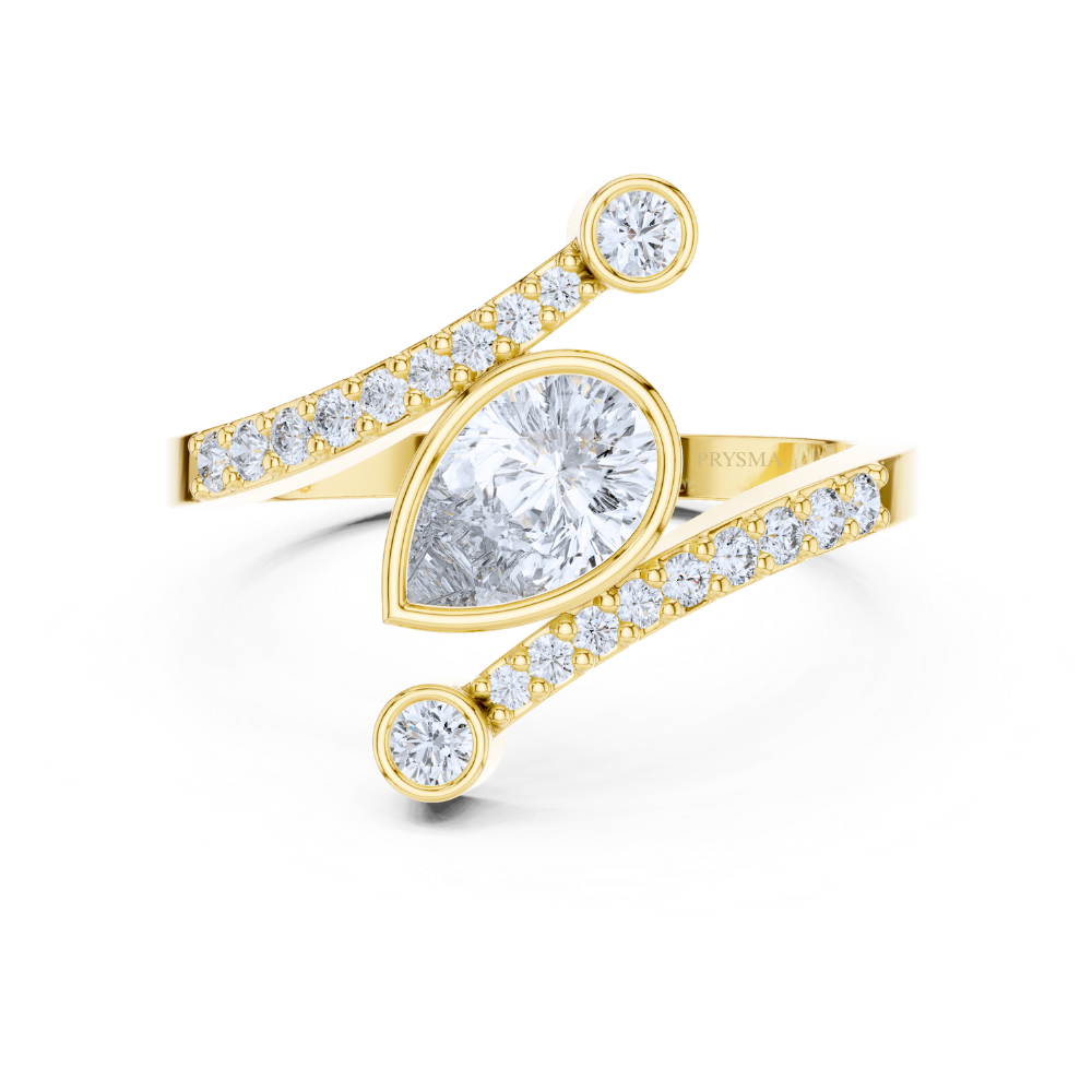 Celeste Pear Harmony Ring