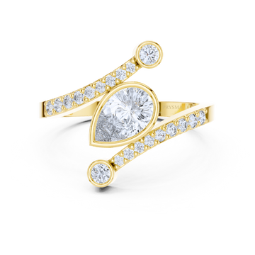 Celeste Pear Harmony Ring