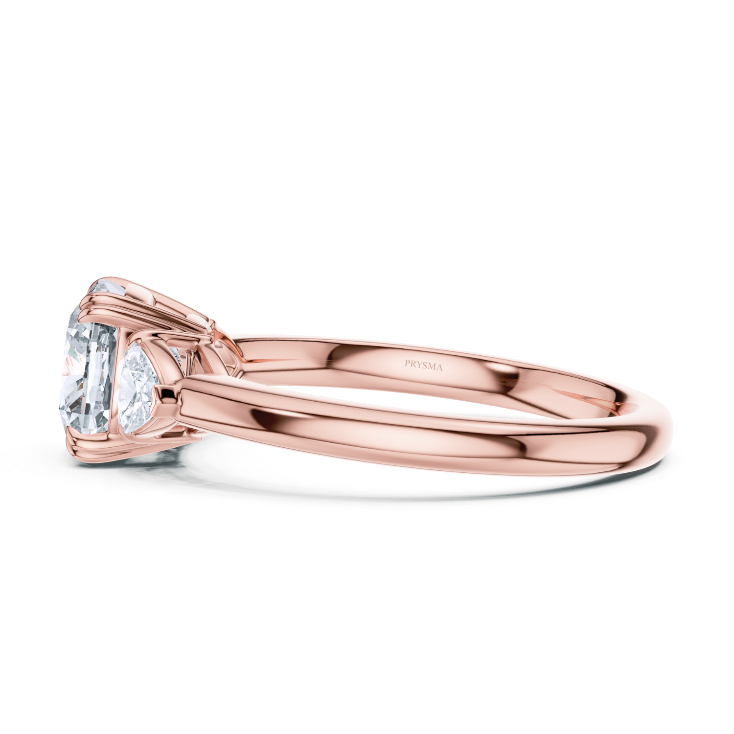 Round Center Stone 8 Prong Cushion Diamond
