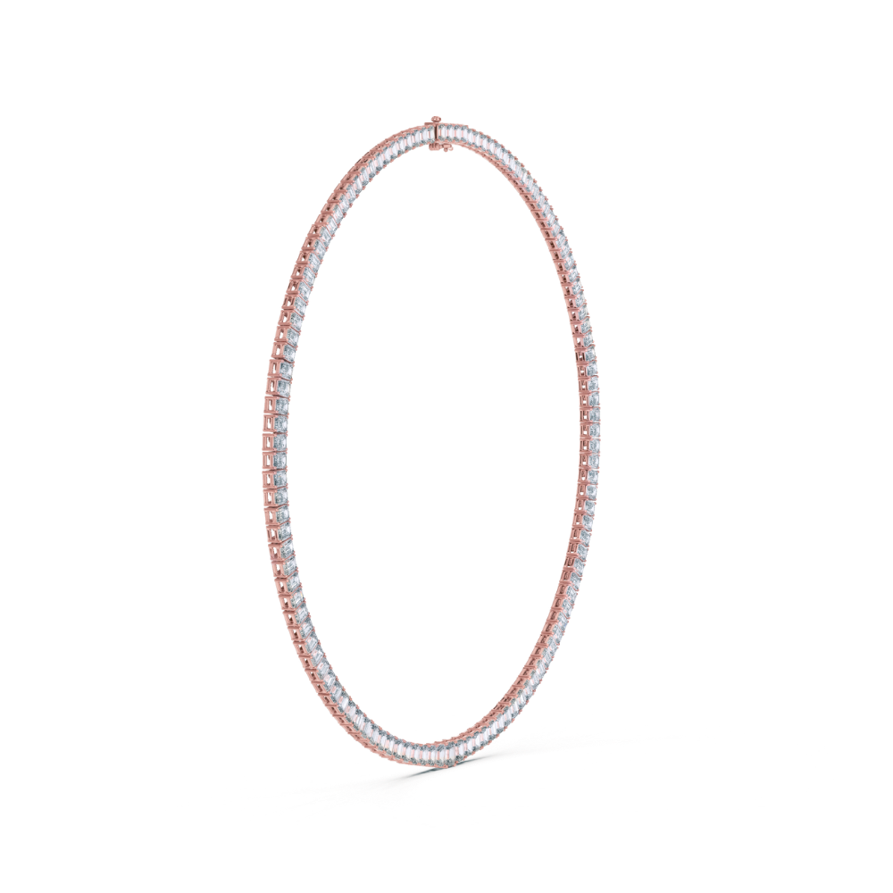 Emerald Precision Tennis Necklace
