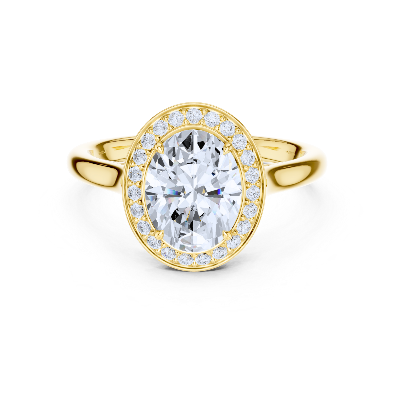 Oval Halo Ring