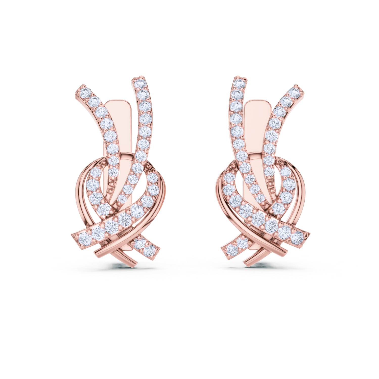 Interwoven Grace Diamond Earrings