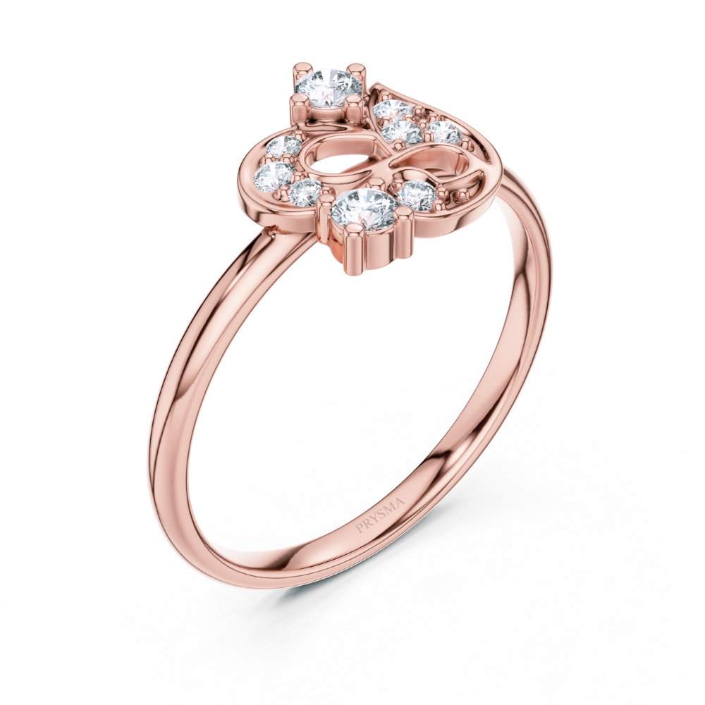 Royal Bloom Floral Diamond Ring