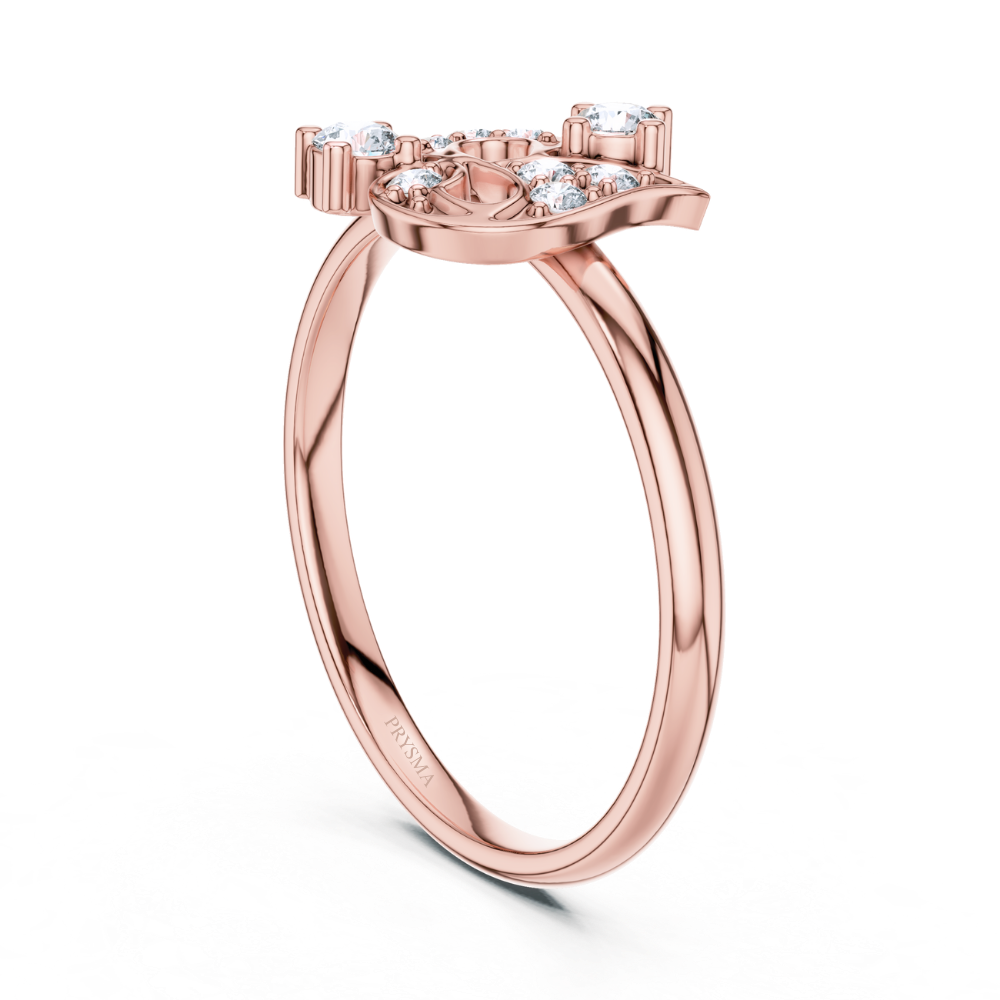 Royal Bloom Floral Diamond Ring