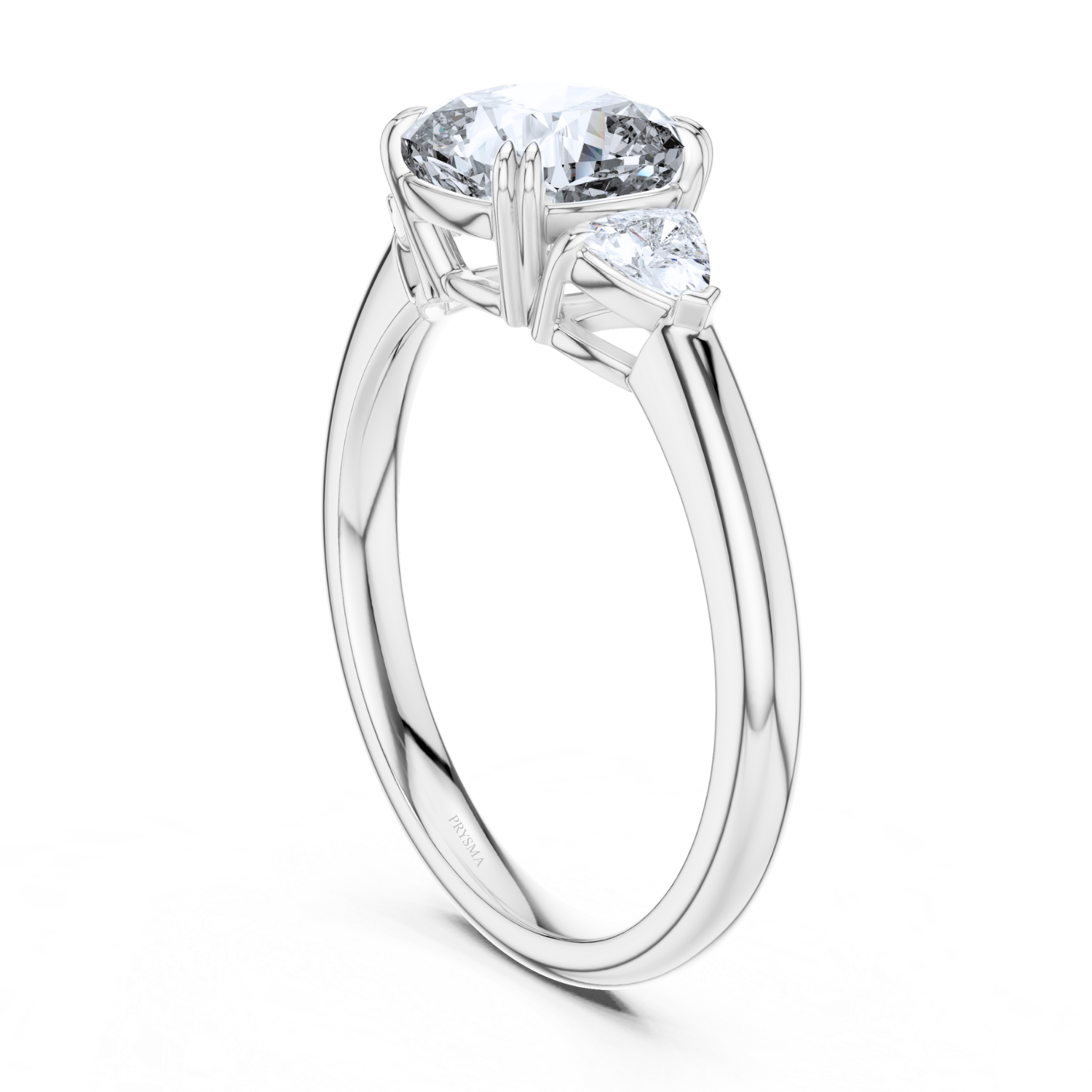 Round Center Stone 8 Prong Cushion Diamond