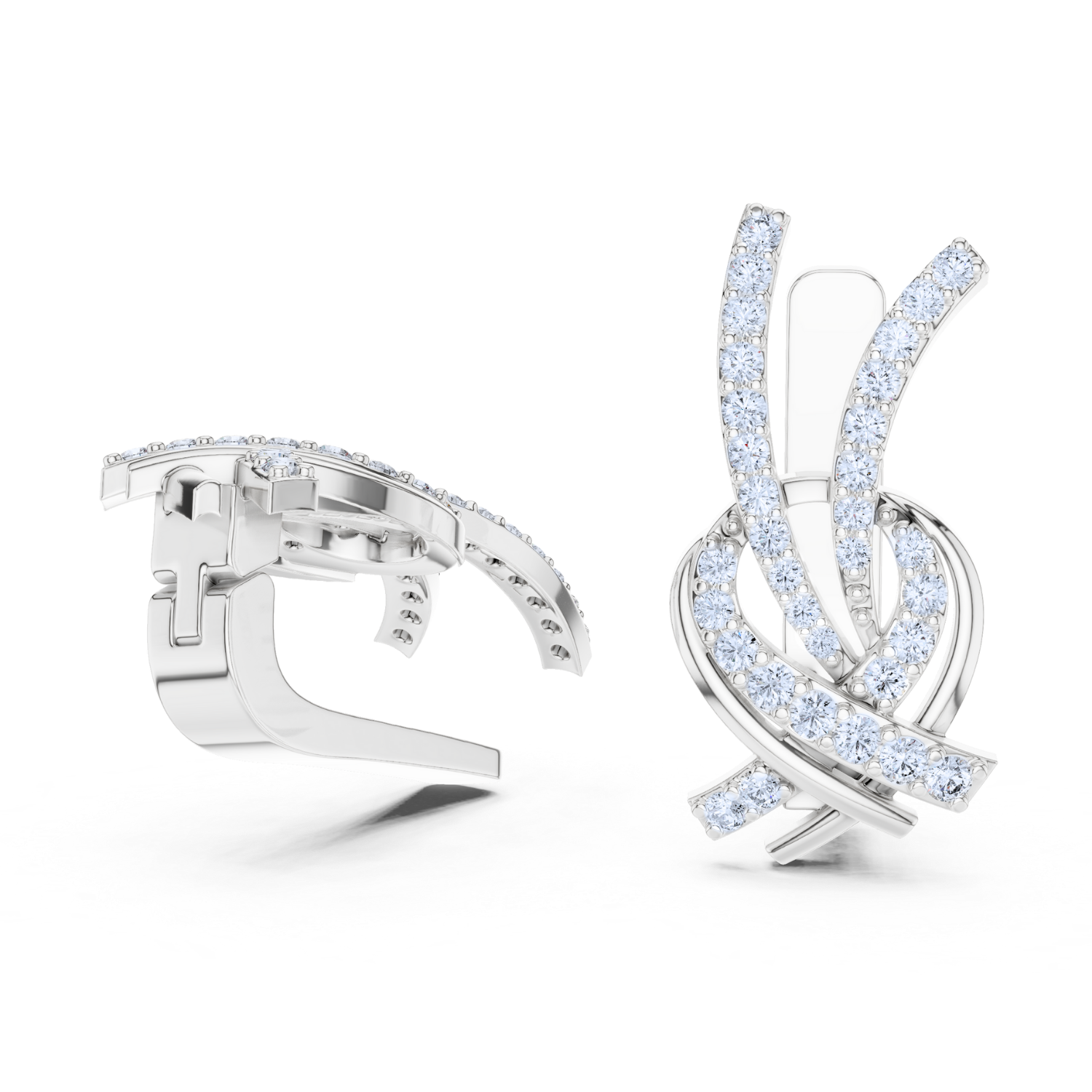 Interwoven Grace Diamond Earrings