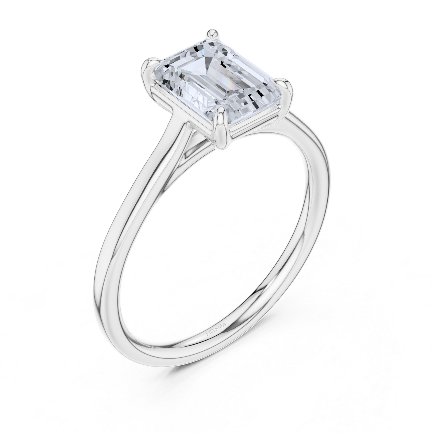 Classic Emerald-Cut Solitaire Ring