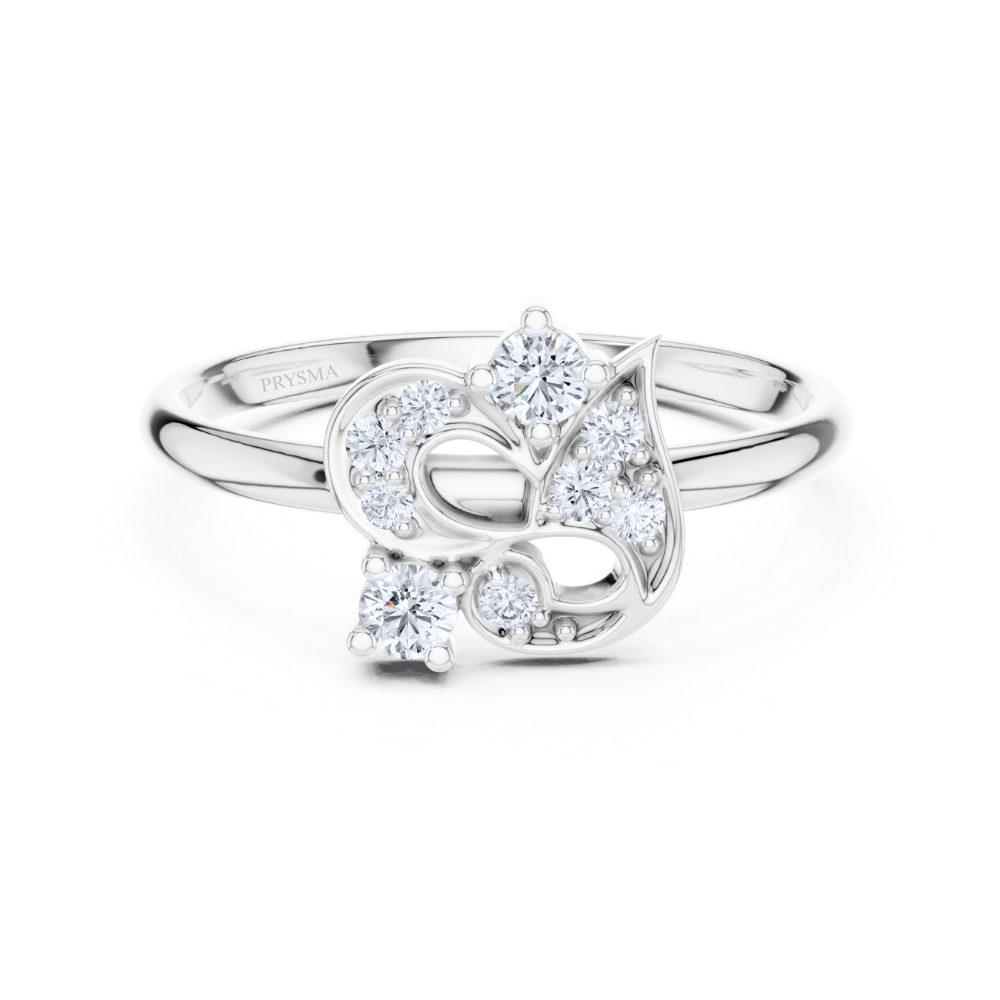 Royal Bloom Floral Diamond Ring