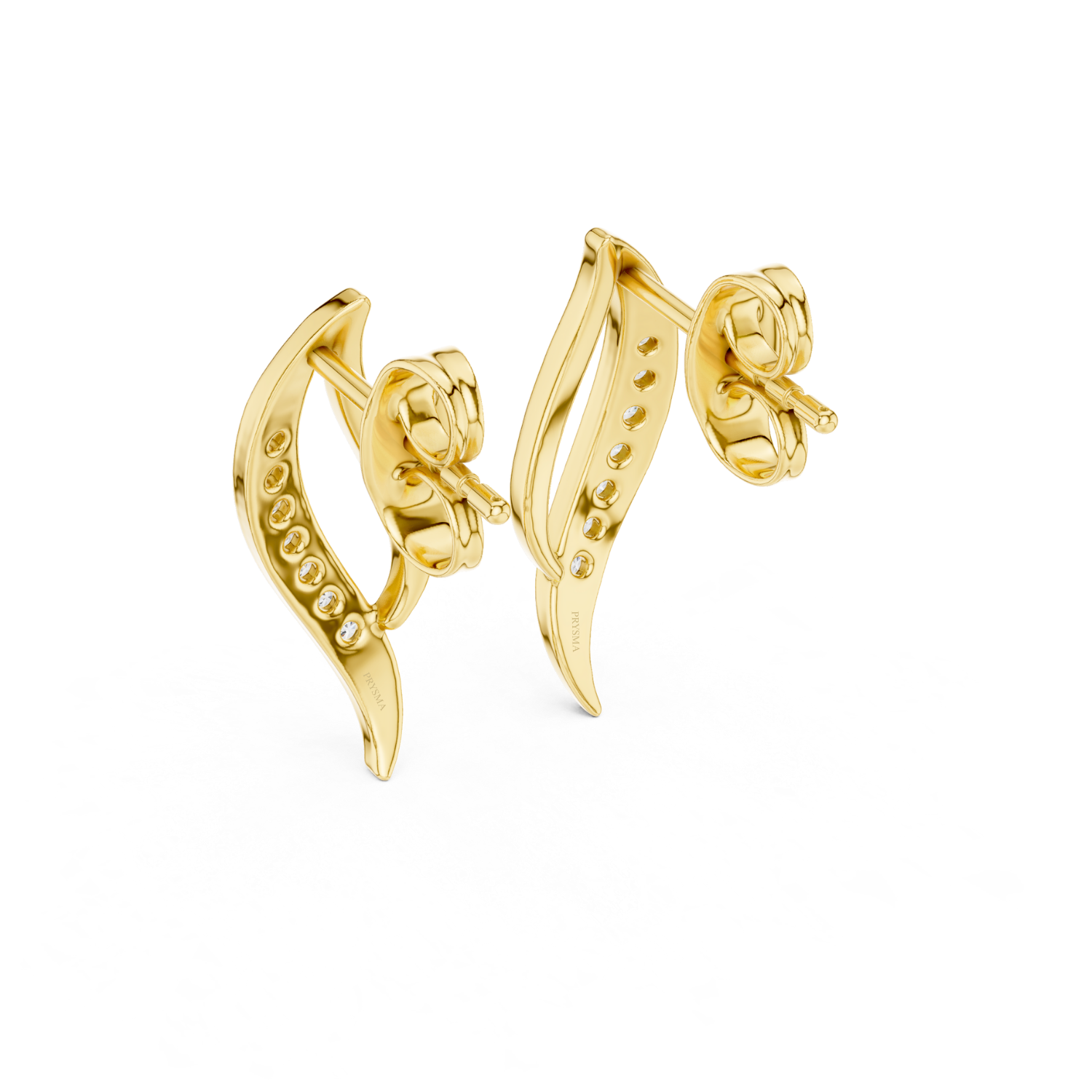Elegance Twist Diamond Hoop Earrings