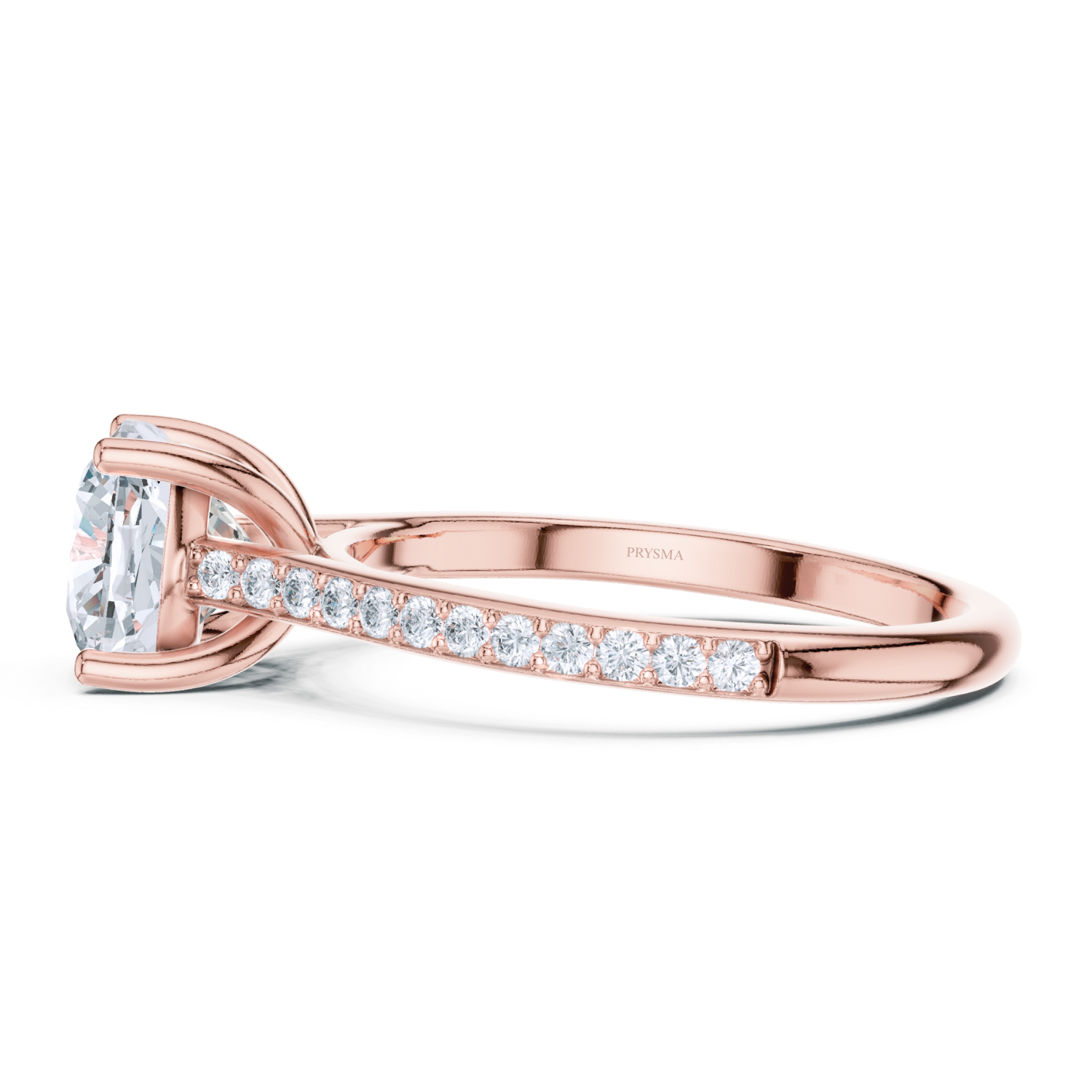 Graceful Elegance Cushion-Cut Solitaire Ring