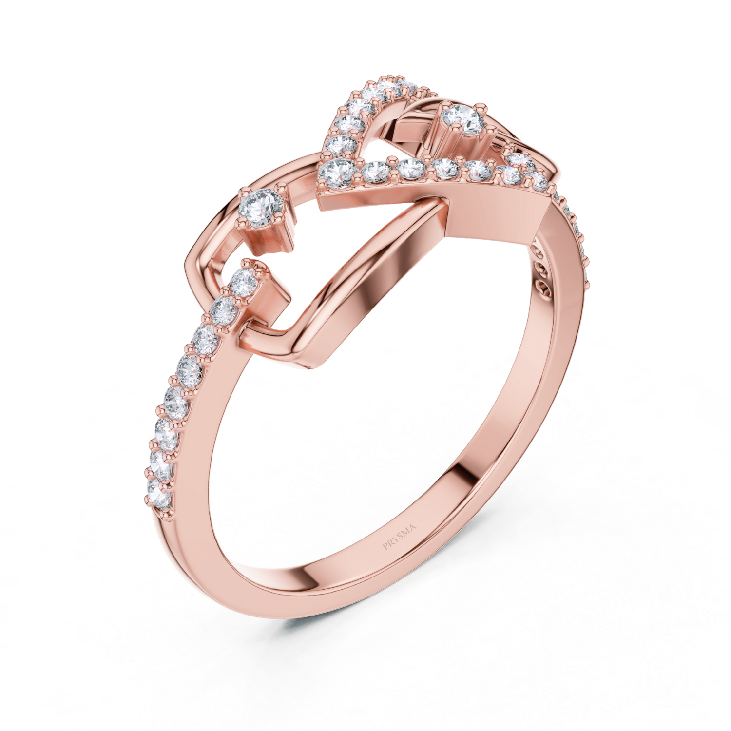 Diamond Crown Halo Ring